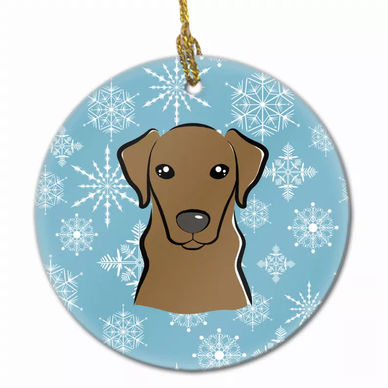 Snowflake Dog Ornament (31 Designs)