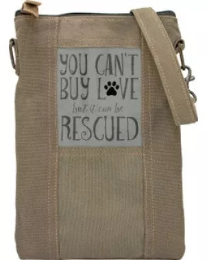 Rescue Dog Recycled Military Tent Bag